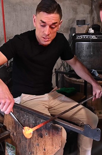 James Mullinger Tries Glass Blowing: A Fun Experience