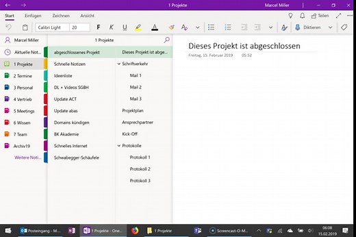 Backup & Datensicherung in OneNote: Notizbücher sicher aufbewahren