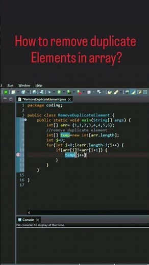 How to remove duplicate elements in array?