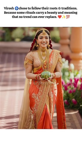 Their wedding was a gentle reminder that traditions hold a timeless beautyno trend can ever outshine