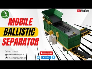 Mobile Ballistic Separator | 3 Product Separation | Waste Segregation #subscribe #ballisticseparator