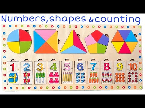 Number Puzzle Learning 1-10 With Shapes | Fun Counting Activity For Kids |
