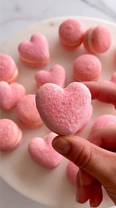 💞 Velvet Macarons 💞 I finally tried the viral macaron trend for making these stunning velvet macarons! And OMG, they turned out so beautiful!!! What do you think? #velvetmacarons #macarons #frenchmacarons #homemademacarons #heartmacarons #valentinesdaydessert #valetinesday | Sweet & Savory