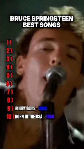 Best Bruce Springsteen Hit Songs 🇺🇸 #brucespringsteen #theboss #throwback #nostalgia