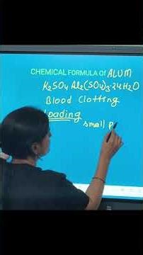 Cemical formula of alum in one shot l Neet preparation 2026+ class 10th,12