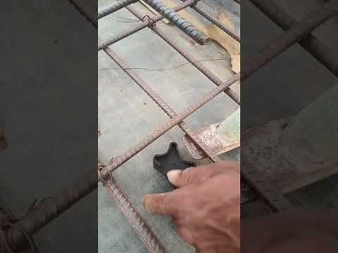 How to place pvc Concrete Rebar Cover Spacer Blocks on Reinforcement #siteinsights #shortvideos