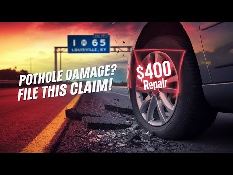 How to File a Claim for a Pothole on I-65 in Louisville KY 2025