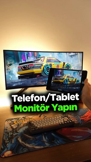 PC'de telefonu veya tableti ikinci monitör yapın 🖥️ #pc #monitör