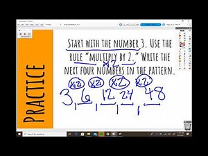 Math Grade 4 4.OA.5 Patterns