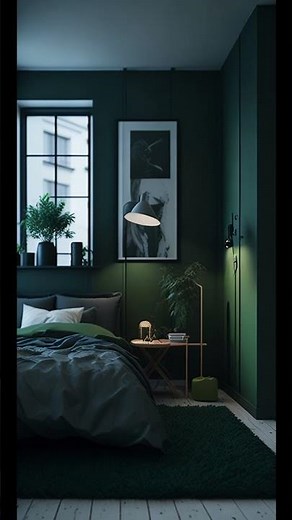 15 Green & Black Bedroom Ideas. See how green goes with black.