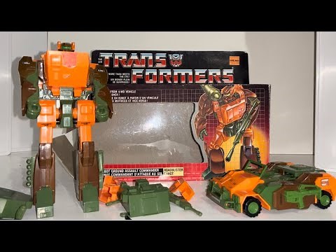 Transformers generation one deluxe Autobot Roadbuster review. G1 1985 wrecker showcase