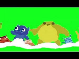 Endless alphabet stampede green screen (free to use)