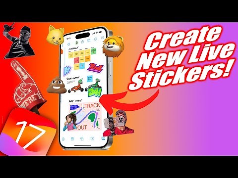 iOS 17 Stickers - How To Create Animated Live Stickers On iMessage (iPhone
