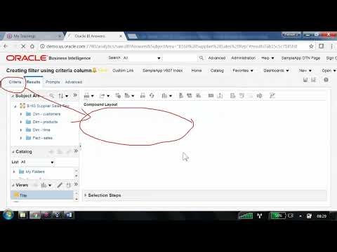 OBIEE 12C Tutorial Part 23 Filters Part 1