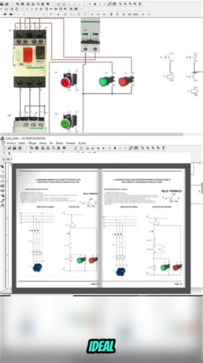 Diseño y Simulación con Cade Simu #automatización #electricidad #cadesimu