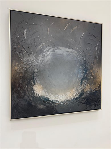 Blue and Gold Abstract Art | Gold Wall Art | Sapphire Ocean – Original Gold Painting | Luxury Gold Original Artwork - Etsy