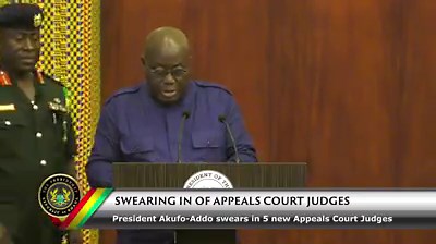 25K views · 776 reactions | Video: President Akufo-Addo swears in new Court of Appeals Judges | Nana Addo Dankwa Akufo-Addo | Facebook