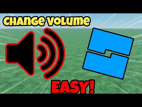 How to Change Volume in Roblox Studio!