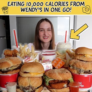 The Ultimate Wendy's Food Eating Competition | Nela Zisser