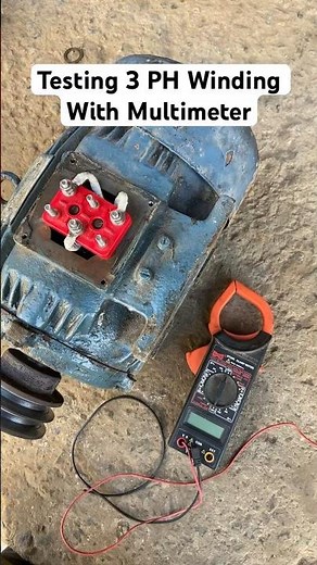 How to check a 3 phase motor with multimeter/ How to check Motor winding#motor#electical#electic