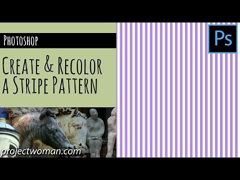 Photoshop - Make a Stripe Pattern Quickly and Easily