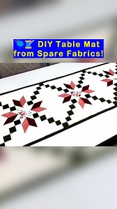 🧶🧵 DIY Table Mat from Spare Fabrics! #patchwork #tablemats #tablemat #diyhacks #sewinghacks #sewing #howto #crafting #craft #fabriccraft #fabricart #freetutorial #handmade #handcraft | All Girls' Things