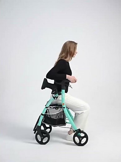 Lightweight 4 wheel Best Rolling Walker rollator with seat