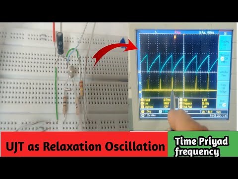 UJT Relaxation Oscillator using 2N 2646 | Experiment | Breadboard | UJT Relaxation Oscillator