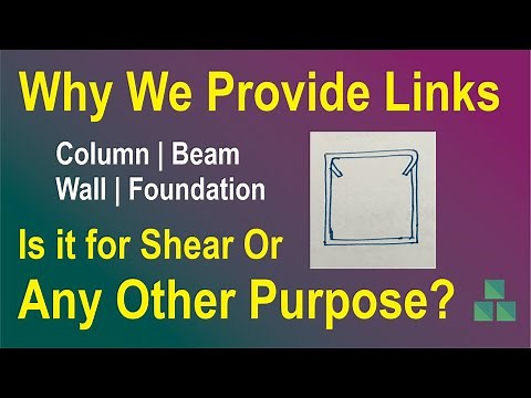 Shear Links | Why we Need Links | Other Purposes of Providing Links in Beams | Columns | Foundation