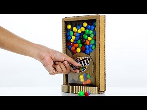 DIY TRICK - How to make m&m dispensing machine
