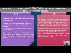 Citas textual basada en el autor