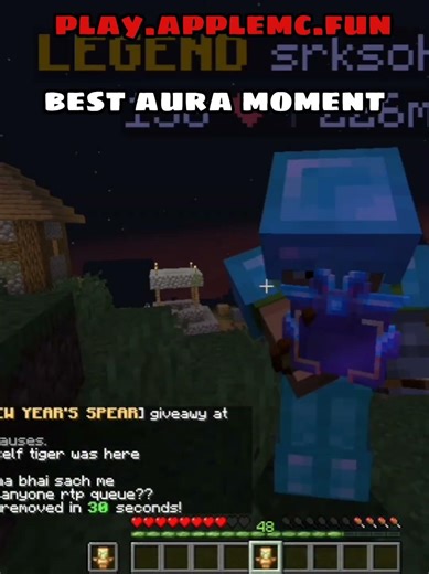 How My Subscriber Gave Me Monthly Armour In AppleMC Minecraft Server