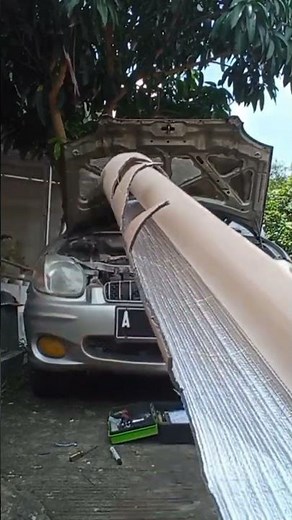 How to install a hood heat damper, the complete video is at 👇