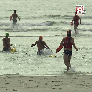 Lifeguards from across New England were in Ogunquit today to put their skills to the test! | WMTW-TV