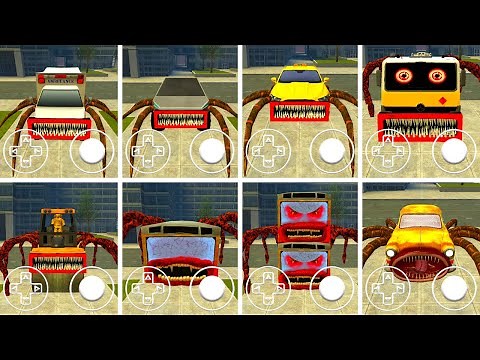 Everything Turned into Car Eater Monsters | Ambulance Eater, Taxi Car Eater, Tesla Eater in GMOD