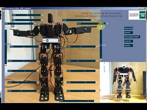AGU 17 DOF Humanoid Robot (AGUMS-1) GUI with Monitoring Camera