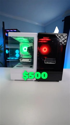 $500 AMD vs Intel FPS Test… 😳 #gaming #budgetpc #budgetsetup #pcbuild