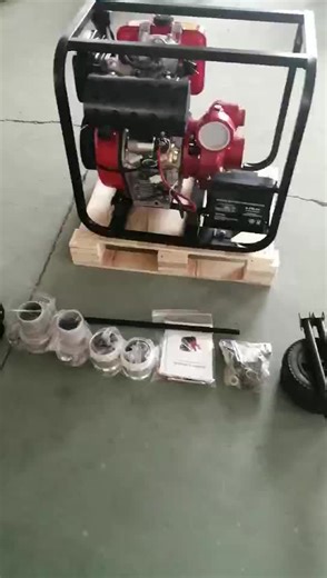 Portable 44 M³/h High Flow Small Size High Injection High Pressure Electric Start 735L/min Fire Water Pump 2.5inch 50mm