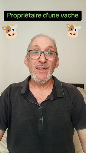 Rêve d'enfant. Propriétaire d'une vache 🐮🐄 #vache #animal #vétérinaire #rêvedenfant #adopterunevache #humour #comique #rire #drôle #erickbernard | Erick Bernard