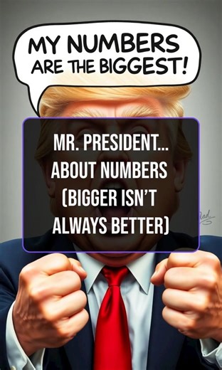 Mr. President…About Numbers (They Don’t Stretch)
