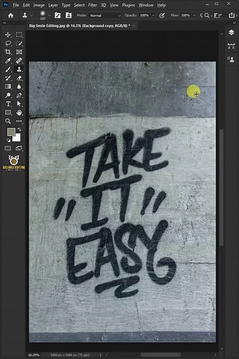 How To Remove Text From An Image in Seconds with Adobe Photoshop | Big Smile Editing