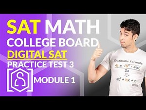 NEW SAT Math: DIGITAL SAT - Practice Test 3, Module 1 in REAL TIME!