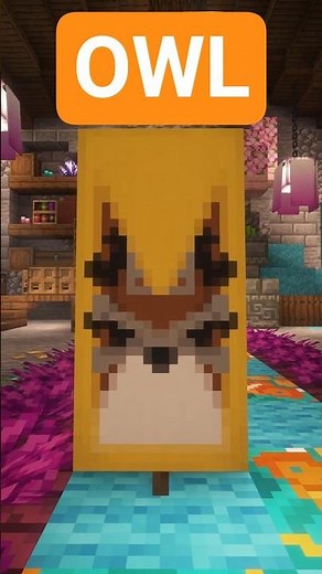 Cool Minecraft Banner 24 - Owl #minecraft #bannerdesign #gaming #tutorial #minecraftshorts