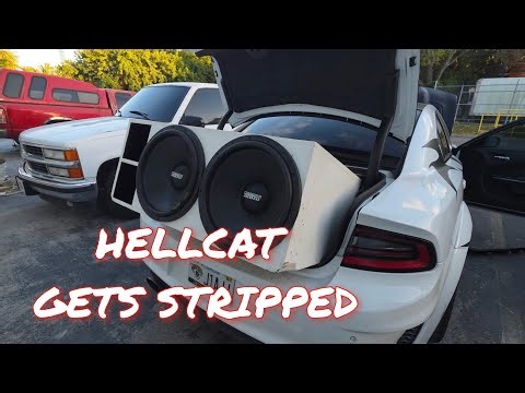 Customer Made Me Remove The Entire Audio System From His Hellcat