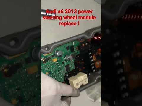Audi a6 2013 power steering wheel module replacement / reset .