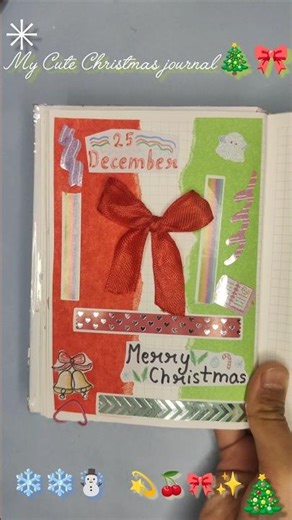 My Cute Christmas journal🎄DIY Handmade journal 2025 #Christmas2025 #handmadejournal