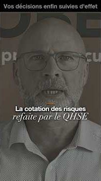 La cotation des risques refaite par le QHSE