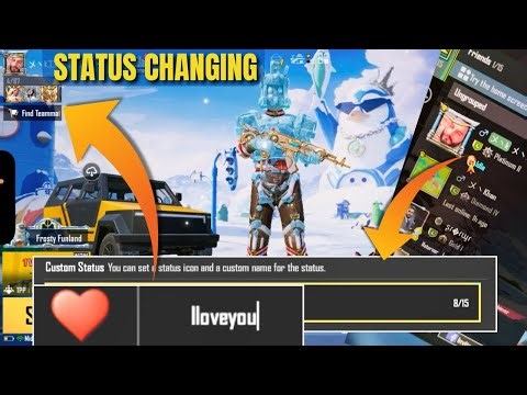 HOW TO SET CUSTOM STATUS IN PUBG MOBILE | RANDOMLY STATUS IN PUBG MOBILE