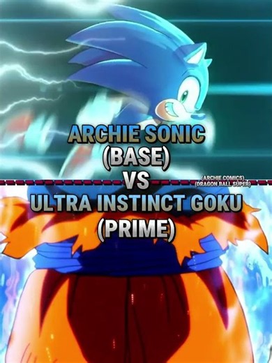 Archie Sonic vs Ultra Instinct Goku