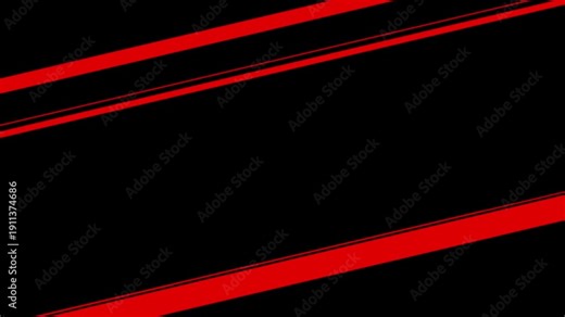 Diagonal red anime-style speed lines frame the top and bottom of the screen, creating a dynamic border or overlay for action and comic book styles